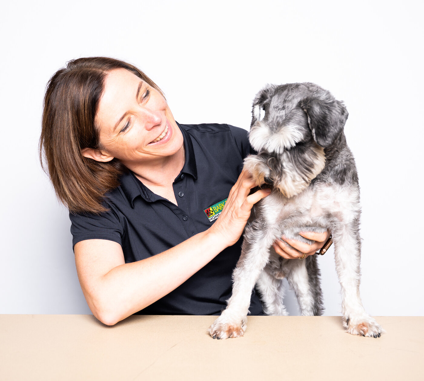 Bark Busters trainer Julie Emery with dog